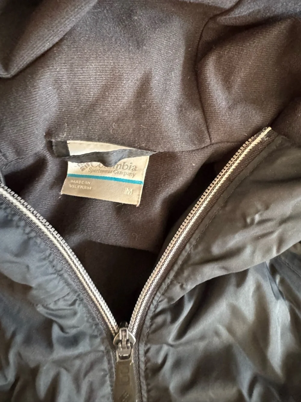 Columbia Black Zip-Up Hooded Shell Jacket - Picture 2 of 4